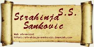 Strahinja Sanković vizit kartica